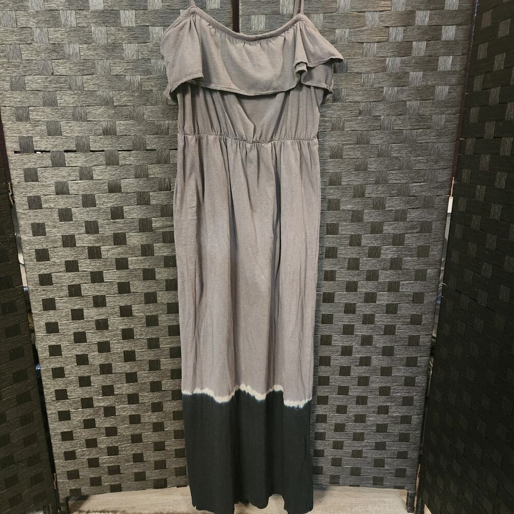 VANZ Womens Dress Long Y2K Size Large Black/Grey
